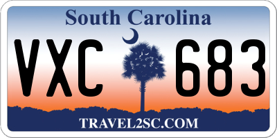 SC license plate VXC683