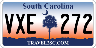 SC license plate VXE272