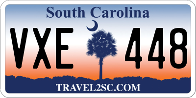 SC license plate VXE448