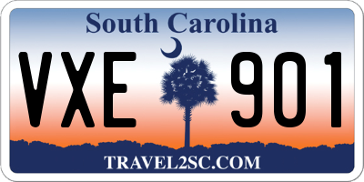 SC license plate VXE901