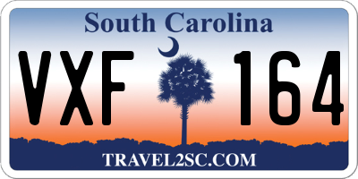 SC license plate VXF164