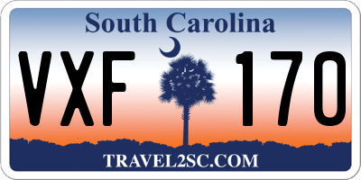 SC license plate VXF170