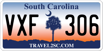 SC license plate VXF306