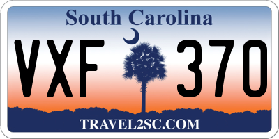 SC license plate VXF370