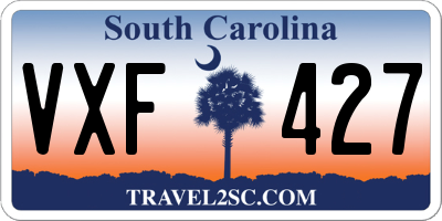 SC license plate VXF427