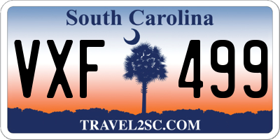 SC license plate VXF499
