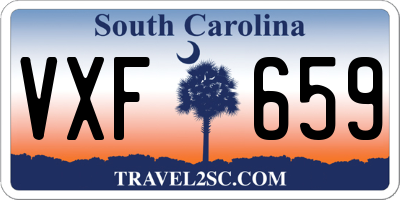 SC license plate VXF659