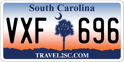 SC license plate VXF696