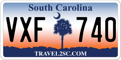 SC license plate VXF740