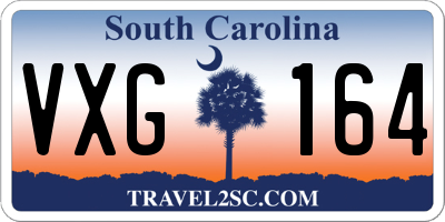 SC license plate VXG164
