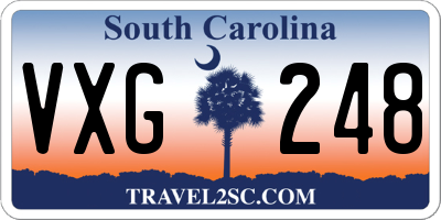 SC license plate VXG248