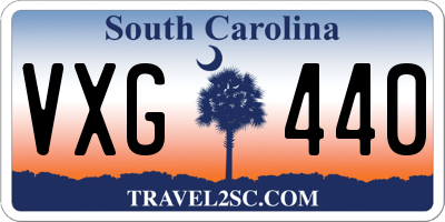 SC license plate VXG440