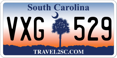 SC license plate VXG529