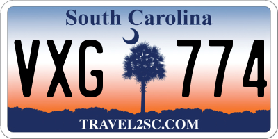SC license plate VXG774