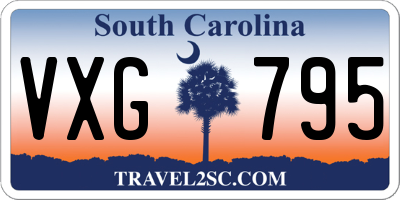SC license plate VXG795