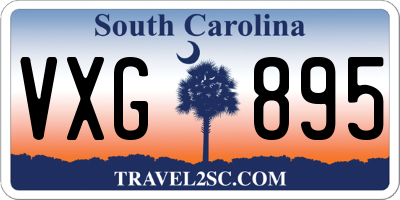 SC license plate VXG895