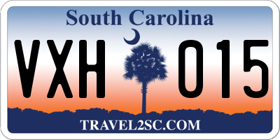 SC license plate VXH015