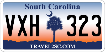 SC license plate VXH323