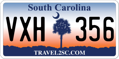 SC license plate VXH356