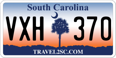 SC license plate VXH370