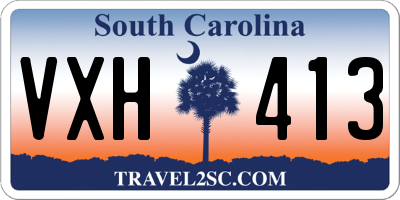 SC license plate VXH413