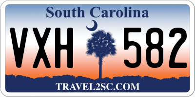 SC license plate VXH582