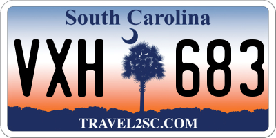 SC license plate VXH683