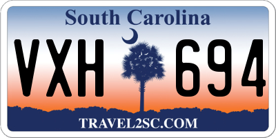 SC license plate VXH694