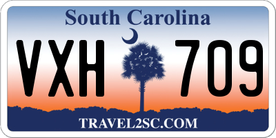 SC license plate VXH709