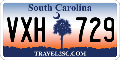 SC license plate VXH729
