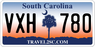 SC license plate VXH780