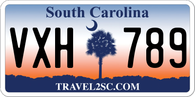 SC license plate VXH789