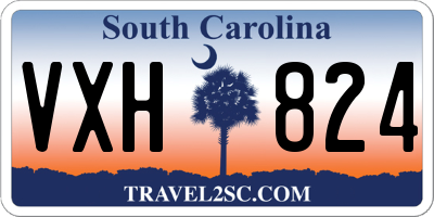 SC license plate VXH824
