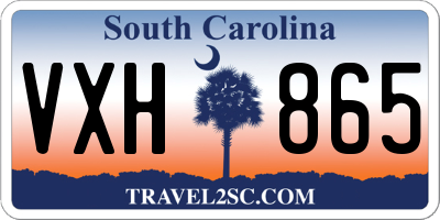 SC license plate VXH865
