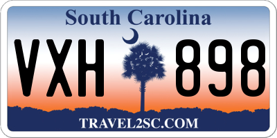 SC license plate VXH898