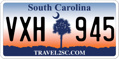 SC license plate VXH945