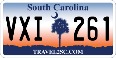 SC license plate VXI261