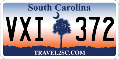 SC license plate VXI372
