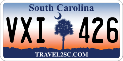 SC license plate VXI426
