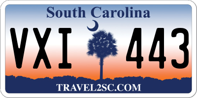 SC license plate VXI443