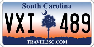 SC license plate VXI489