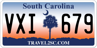 SC license plate VXI679