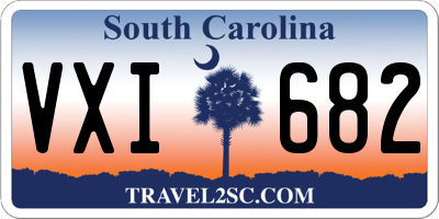 SC license plate VXI682