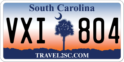 SC license plate VXI804