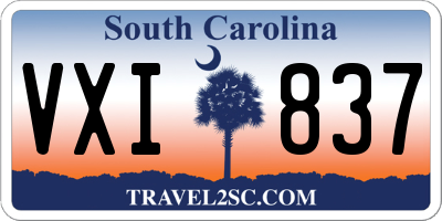 SC license plate VXI837