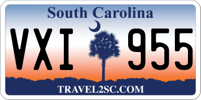 SC license plate VXI955