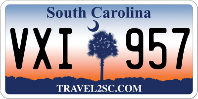 SC license plate VXI957