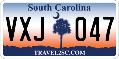 SC license plate VXJ047