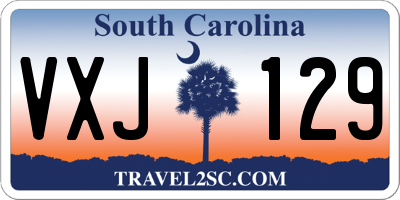SC license plate VXJ129