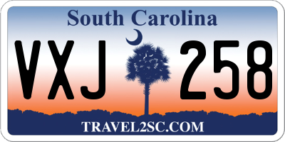 SC license plate VXJ258